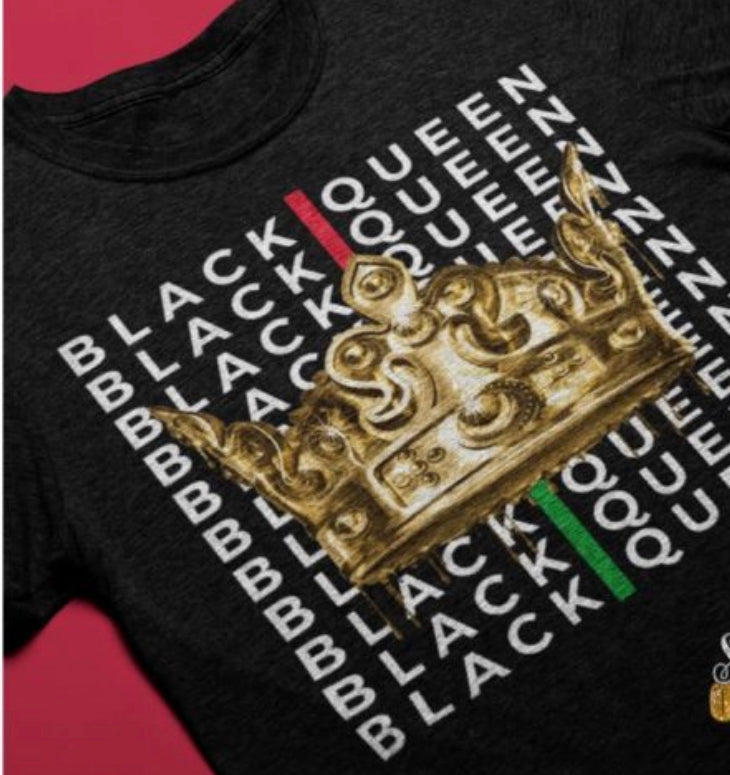 Black Queen and King Couples Shirts