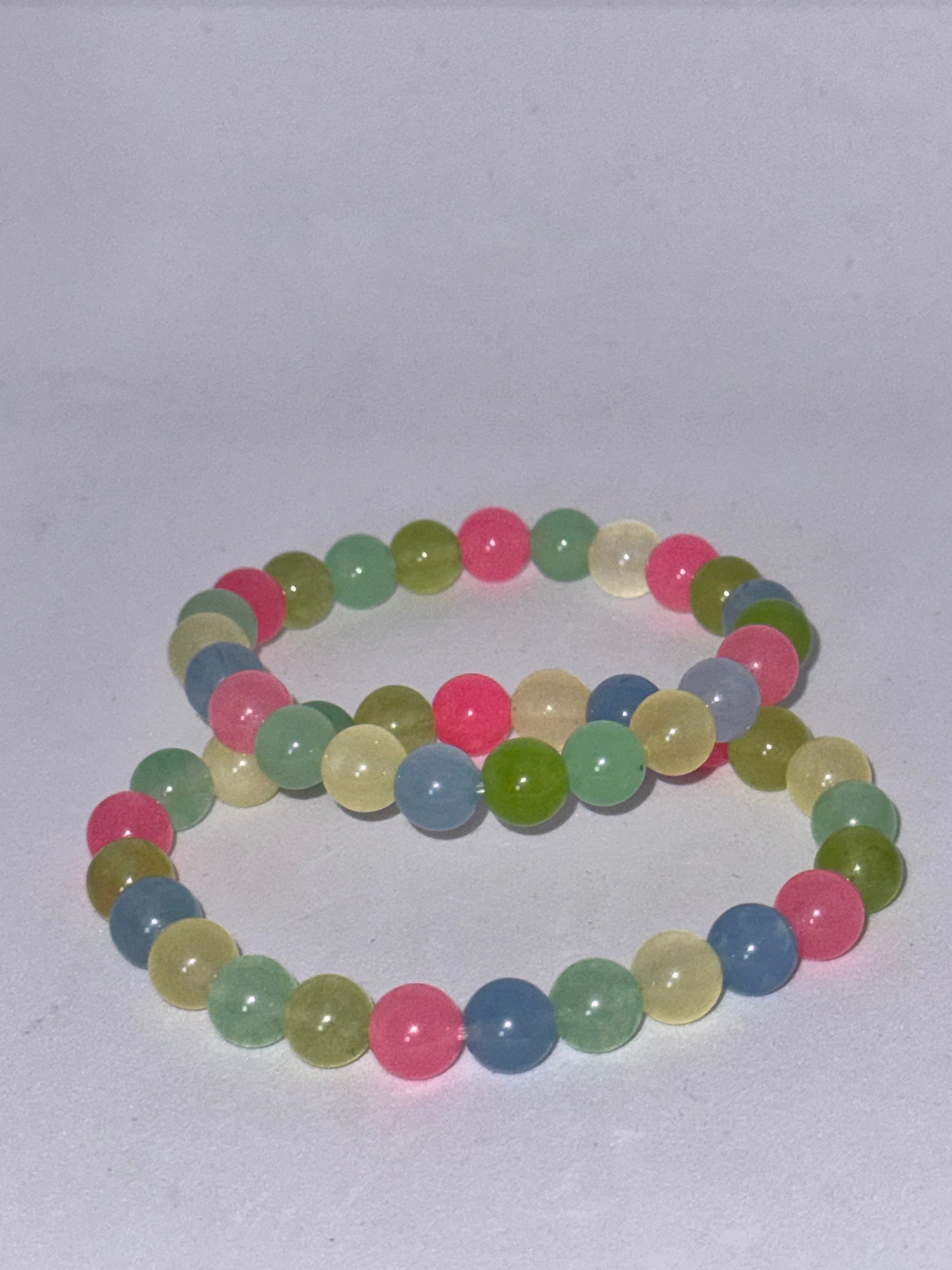 Arm Candy Glass Bead Bracelets