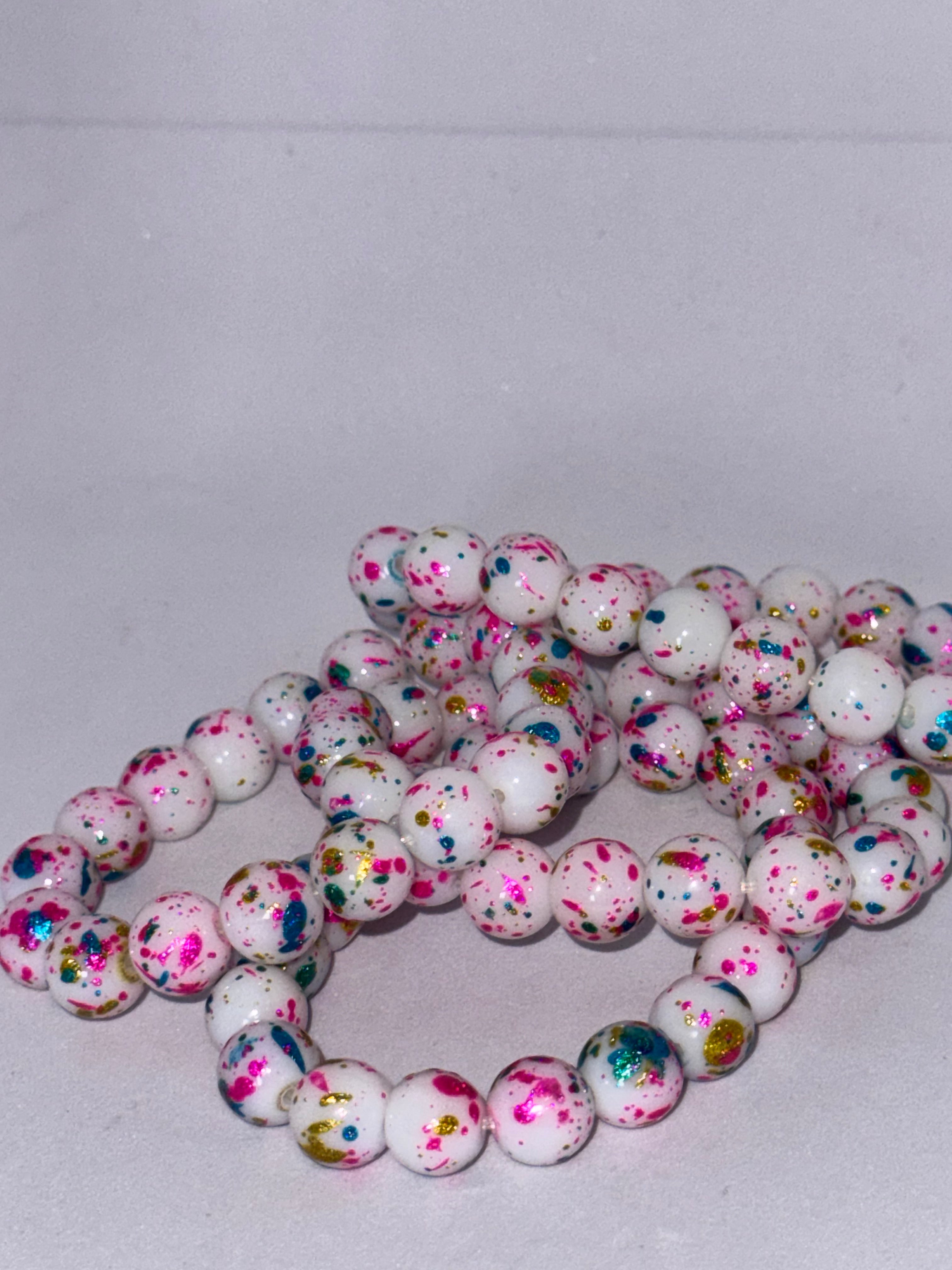 Arm Candy Glass Bead Bracelets