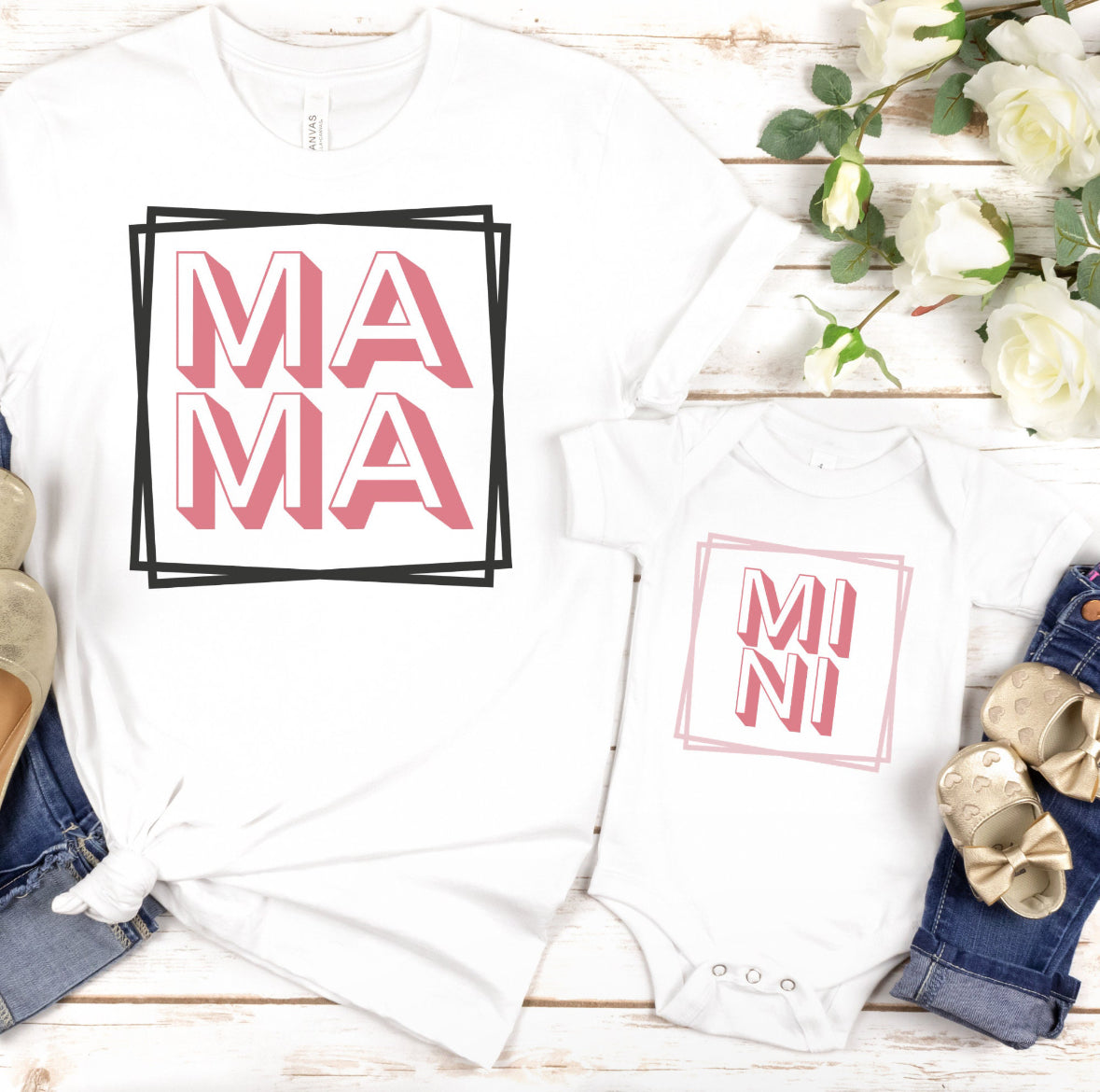 Mama and Mini matching shirts