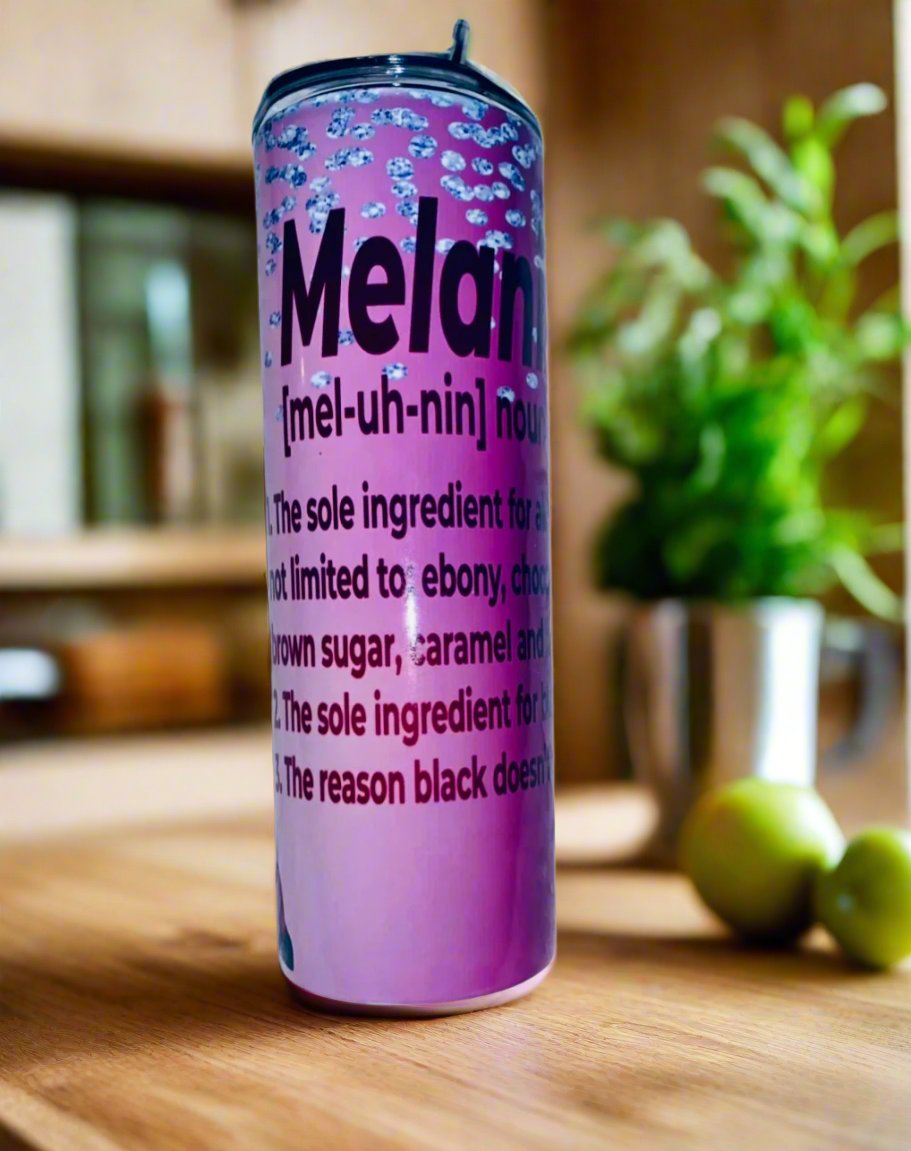Melanin Stainless Steel Tumbler