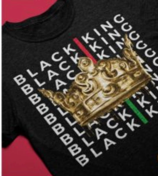 Black Queen and King Couples Shirts